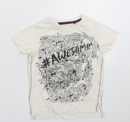 Tu Boys White   Basic T-Shirt Size 4 Years