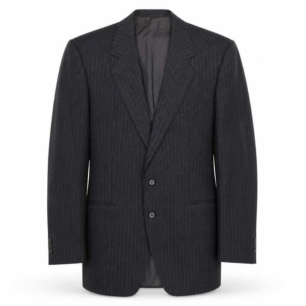 Breuninger Mens Grey Striped  Jacket Suit Jacket Size 40
