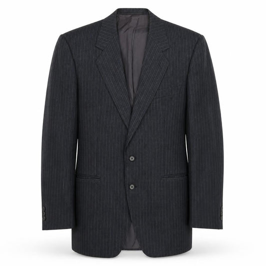 Breuninger Mens Grey Striped  Jacket Suit Jacket Size 40