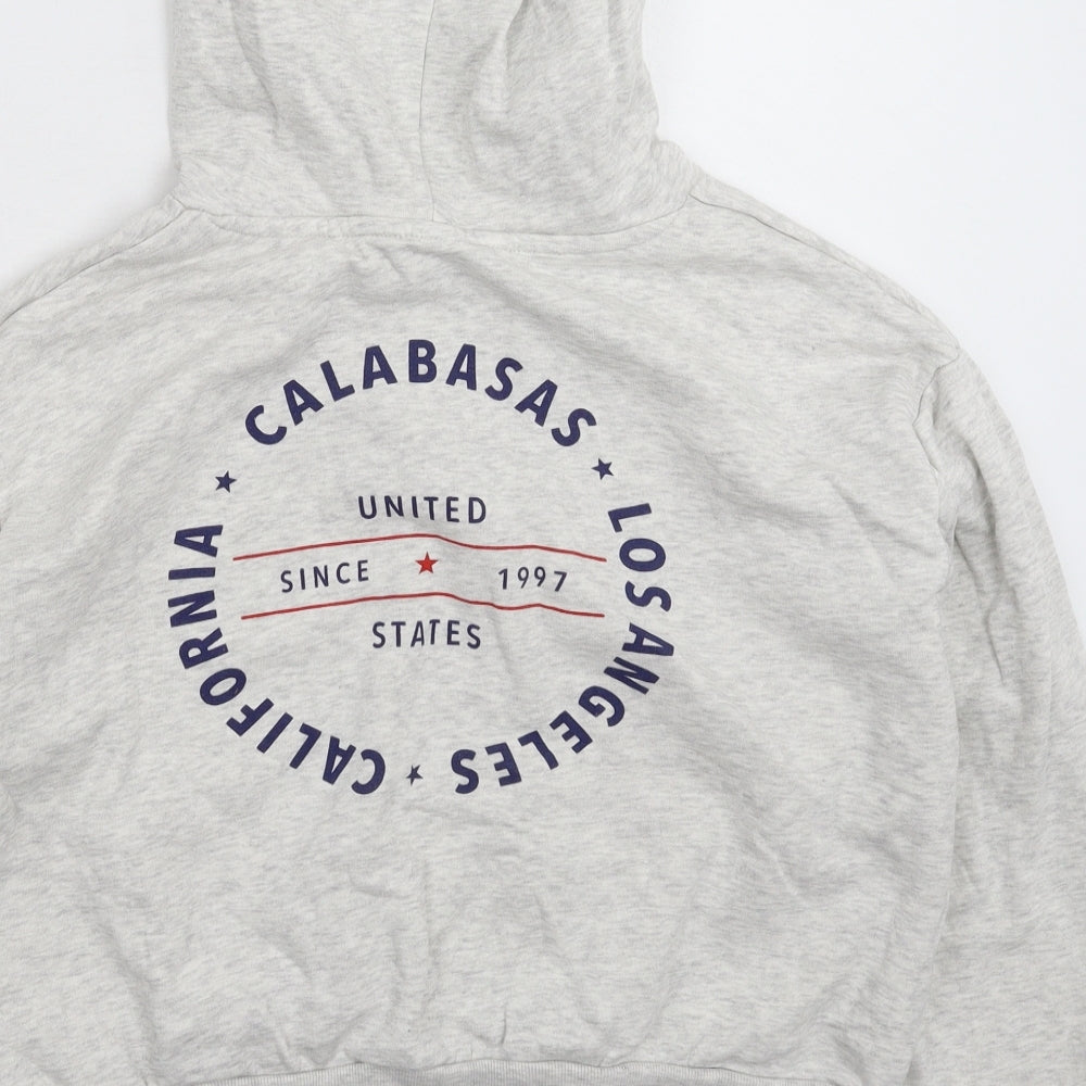Divided Womens Grey   Pullover Hoodie Size L