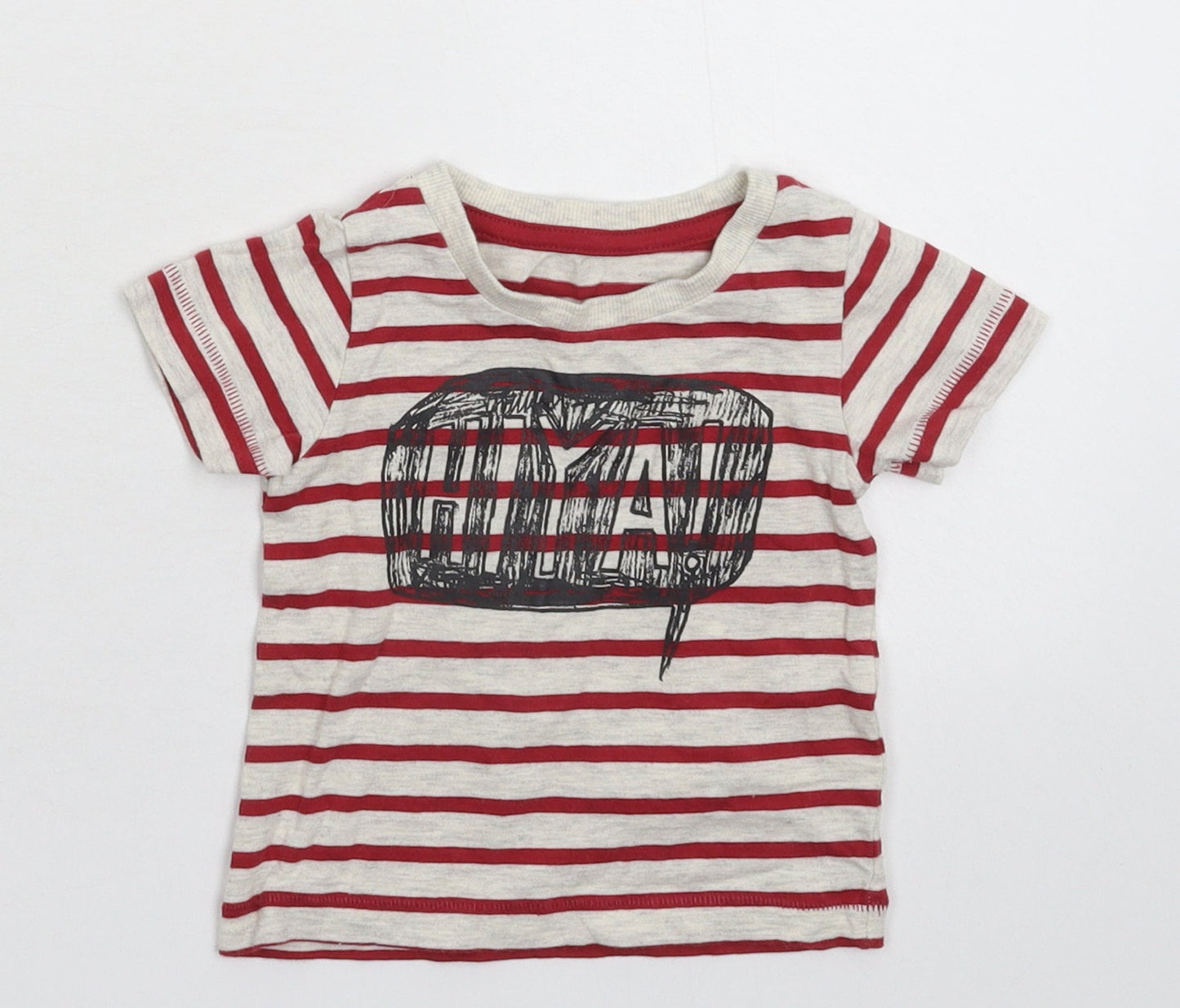 Marks and Spencer Baby Multicoloured Striped  Basic T-Shirt Size 3-6 Months