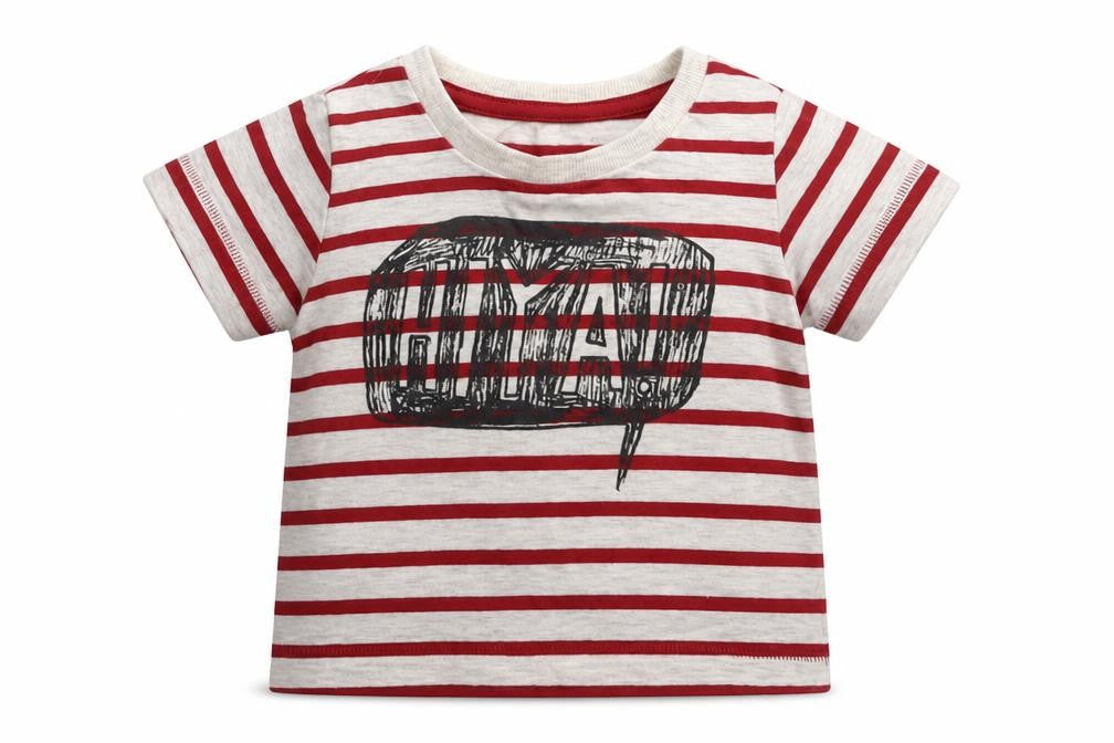 Marks & Spencer Baby Multicoloured Striped  Basic T-Shirt Size 3-6 Months