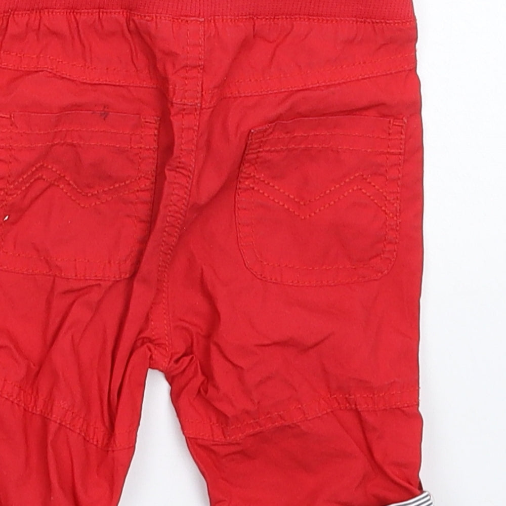 John Lewis Baby Red   Cropped Trousers Size 3-6 Months  - Shorts