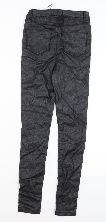 Denim Co Womens Black   Trousers  Size 4 L27 in