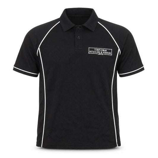Finden Hales Mens Black    Polo Size M
