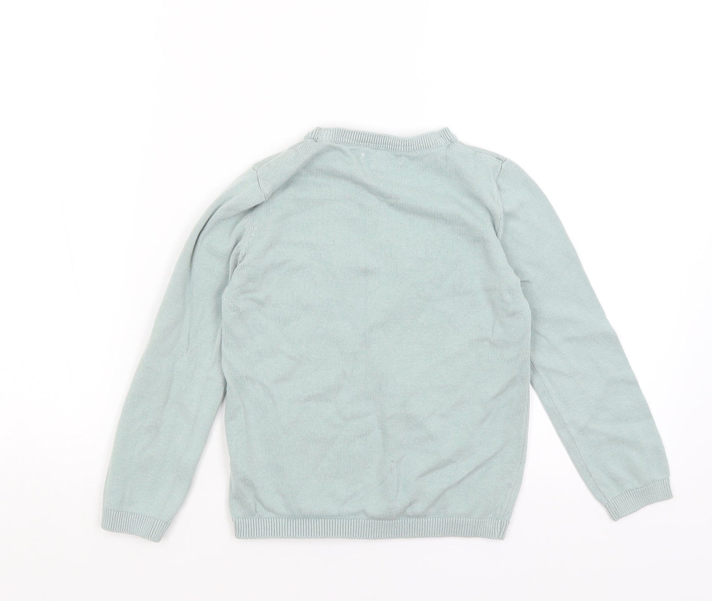 Primark Girls Green   Pullover Jumper Size 6-7 Years  - Butterflies
