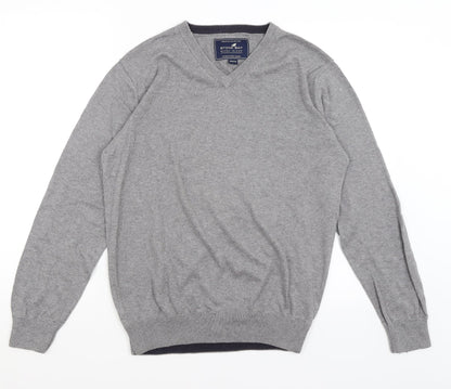 Preloved Stone Bay Mens Grey   Pullover Jumper Size S - Front