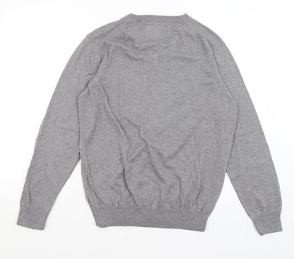 Preloved Stone Bay Mens Grey   Pullover Jumper Size S - Back