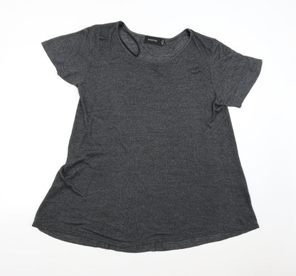 Mink Pink Womens Grey   Basic T-Shirt Size M