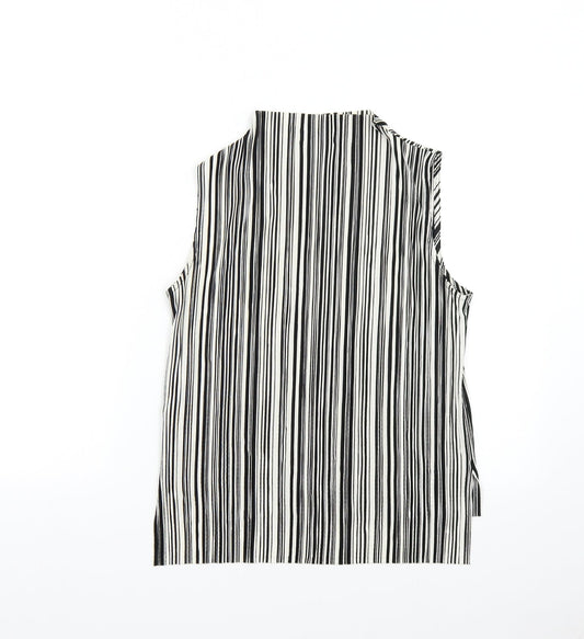 Topshop Womens Multicoloured Striped  Basic Blouse Size 8