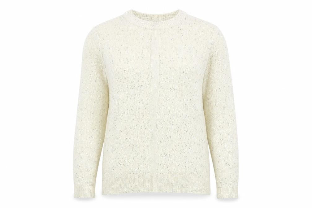 AKD-A-WEST Womens Beige  Knit Pullover Jumper Size 14
