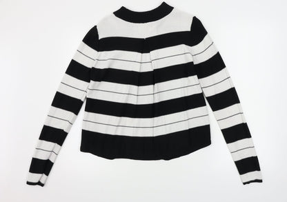 URBAN BLISS  Womens White Striped  Pullover Jumper Size 10