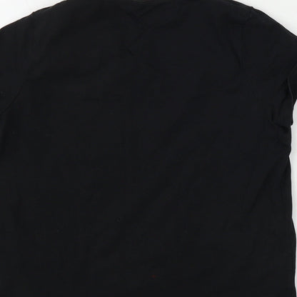 M&Co Girls Black   Basic T-Shirt Size 12 Years