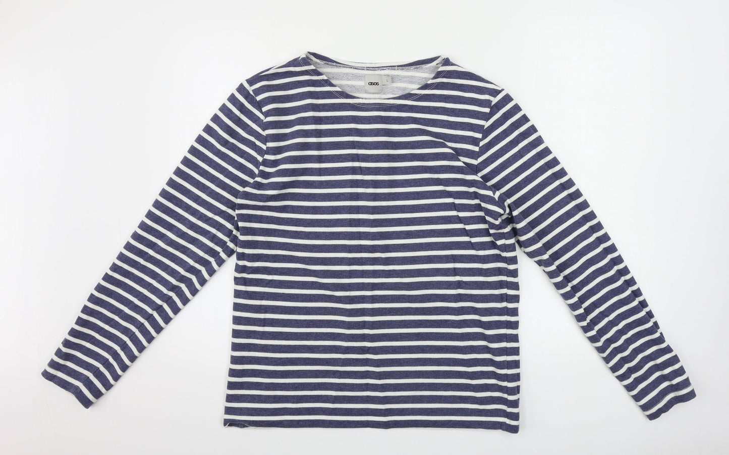 ASOS  Womens Blue Striped  Pullover Jumper Size L