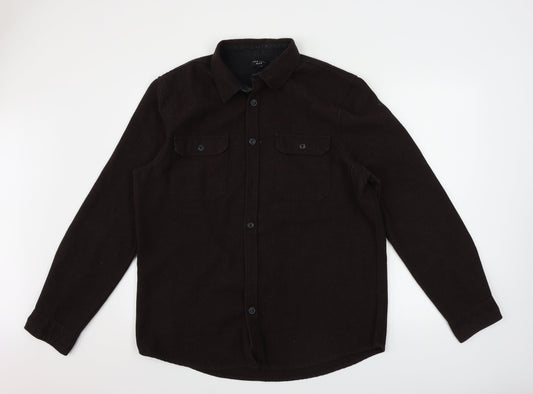 New Look  Mens Brown    Button-Up Size XL