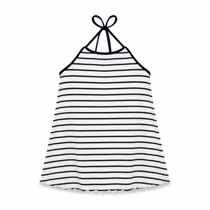 H&M  Girls White Striped  Basic T-Shirt Size 8-9 Years