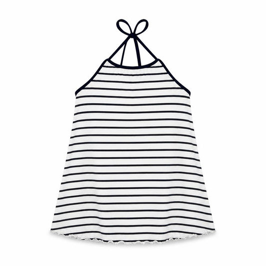 H&M  Girls White Striped  Basic T-Shirt Size 8-9 Years