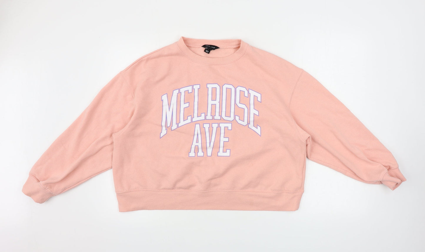 New Look  Womens Pink   Pullover Jumper Size L