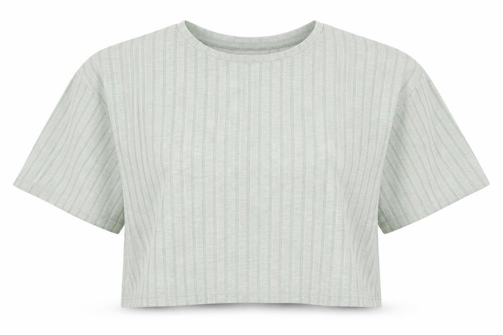 ASOS  Womens Green   Cropped T-Shirt Size 8