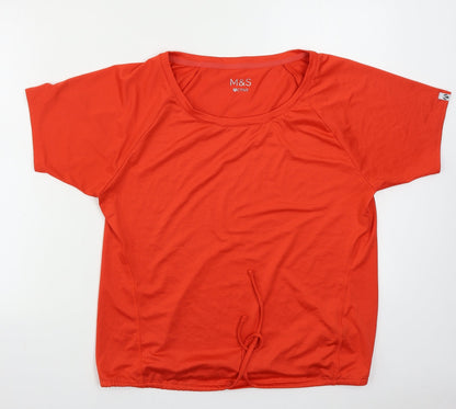 Marks & Spencer  Womens Red   Basic T-Shirt Size 12