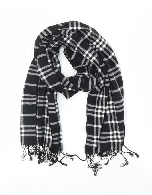 Select Unisex Black Check   Scarf