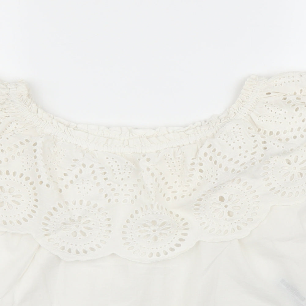 Oysho Womens White   Basic Blouse Size S