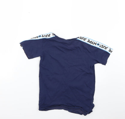 Preloved Hype Boys Blue   Basic T-Shirt Size 9-10 Years  - sesame street - Back