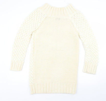 Miss Selfridge Womens White   Pullover Jumper Size 14