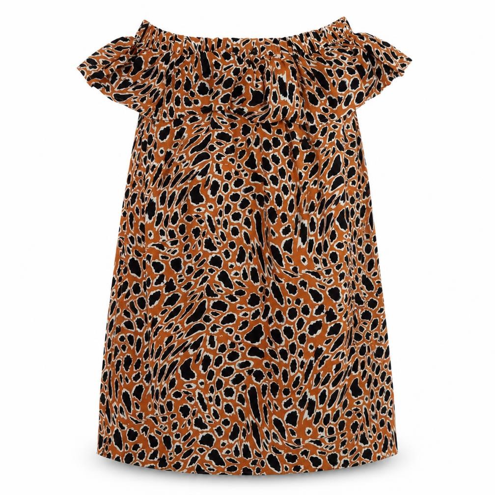 Primark Womens Brown Polka Dot  A-Line  Size 10