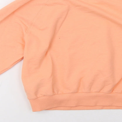Preloved H&M Womens Orange   Pullover Sweatshirt Size XS - Label