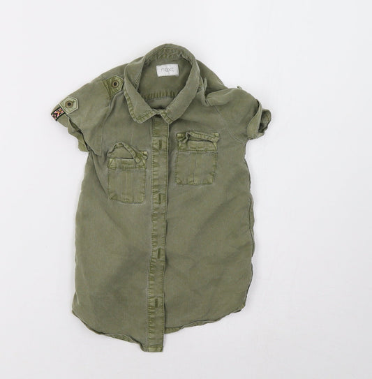 NEXT Girls Green   Basic Button-Up Size 9-12 Months