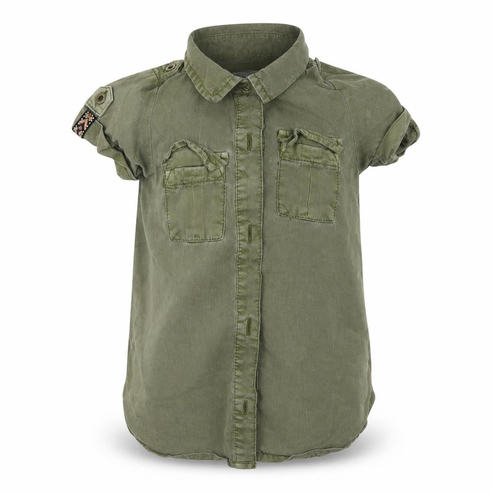 NEXT Girls Green   Basic Button-Up Size 9-12 Months