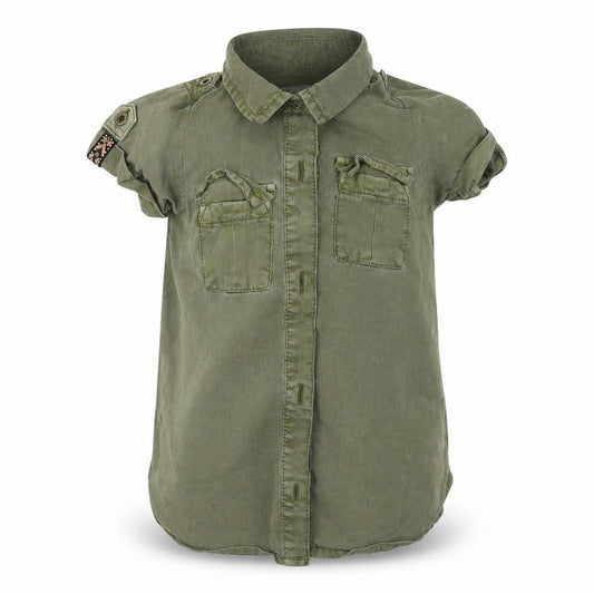 Next Girls Green   Basic Button-Up Size 9-12 Months