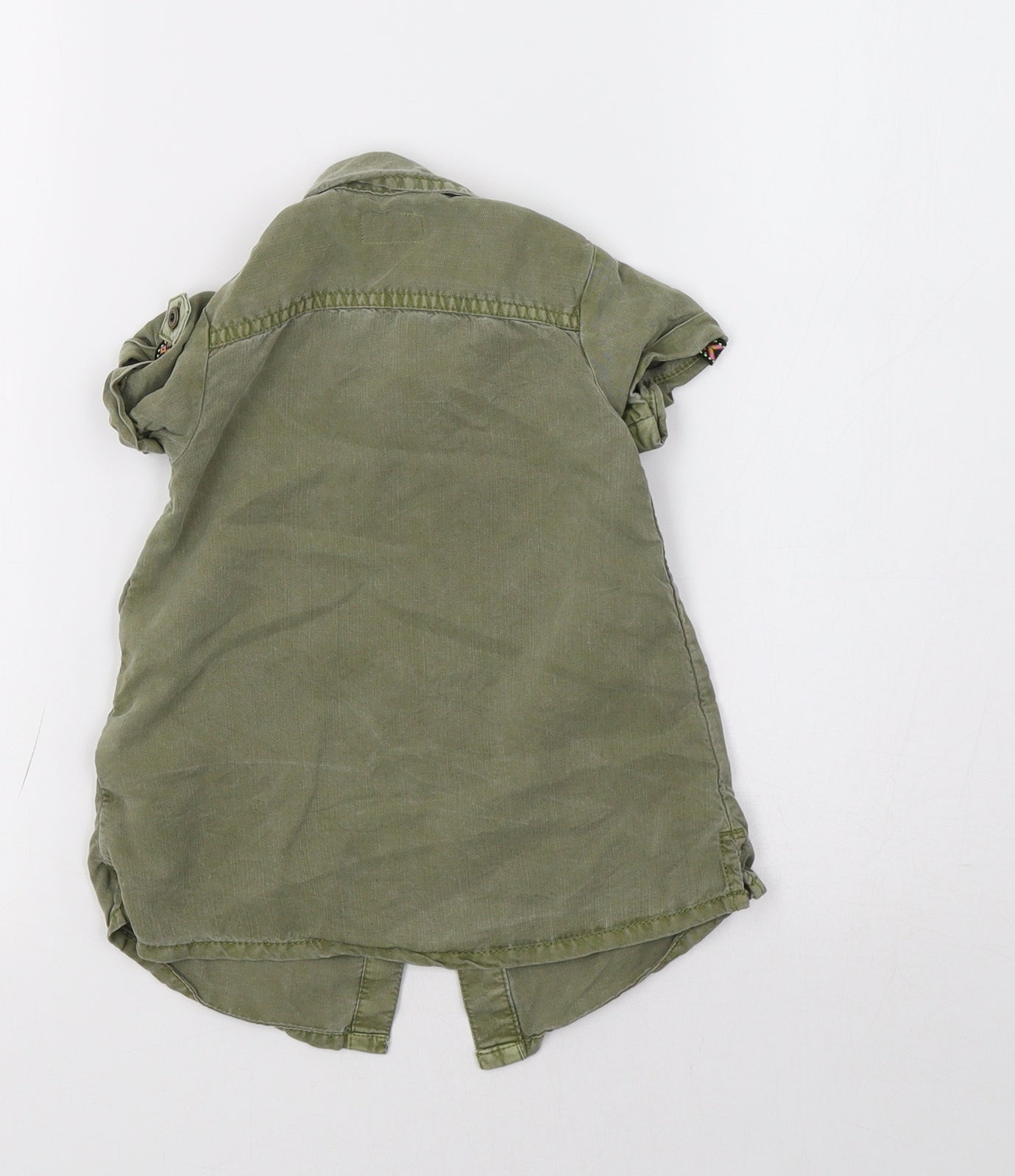 NEXT Girls Green   Basic Button-Up Size 9-12 Months