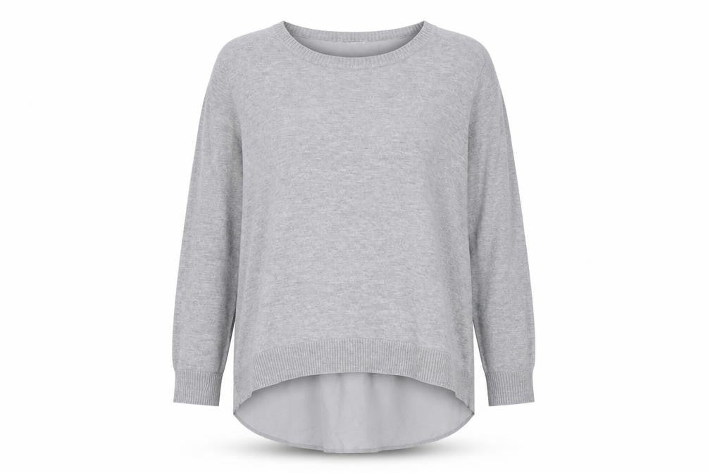 Stylus Womens Grey   Pullover Sweatshirt Size L