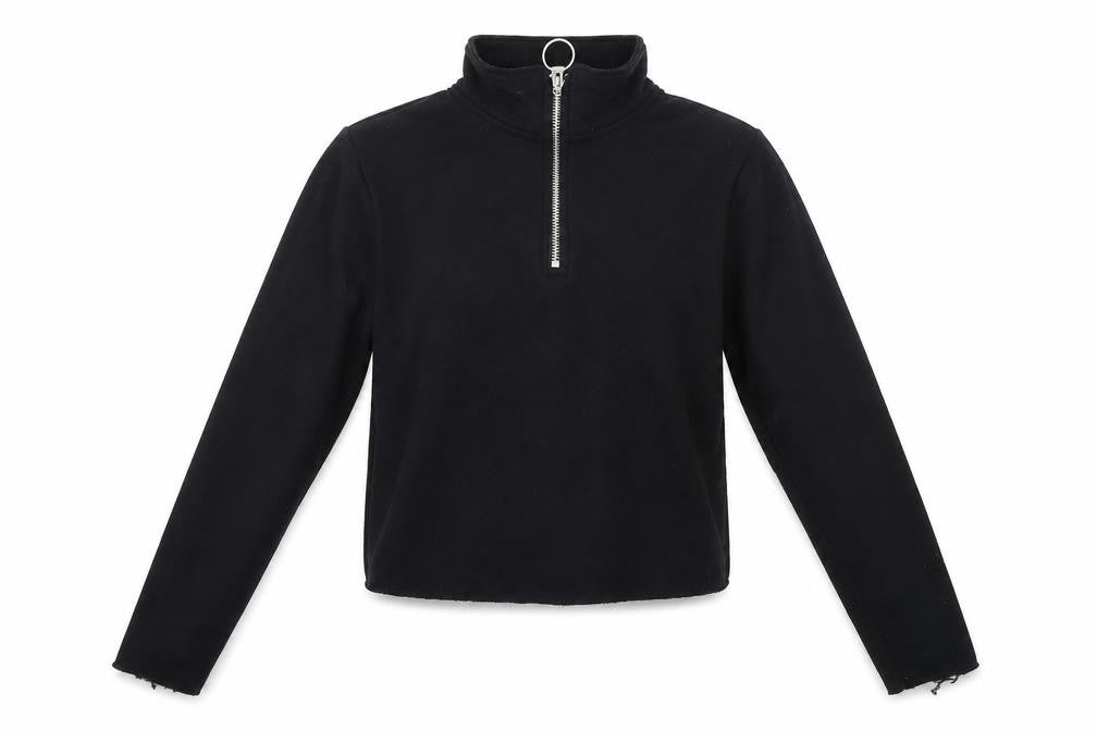 Topshop Womens Black   Pullover Sweatshirt Size 6