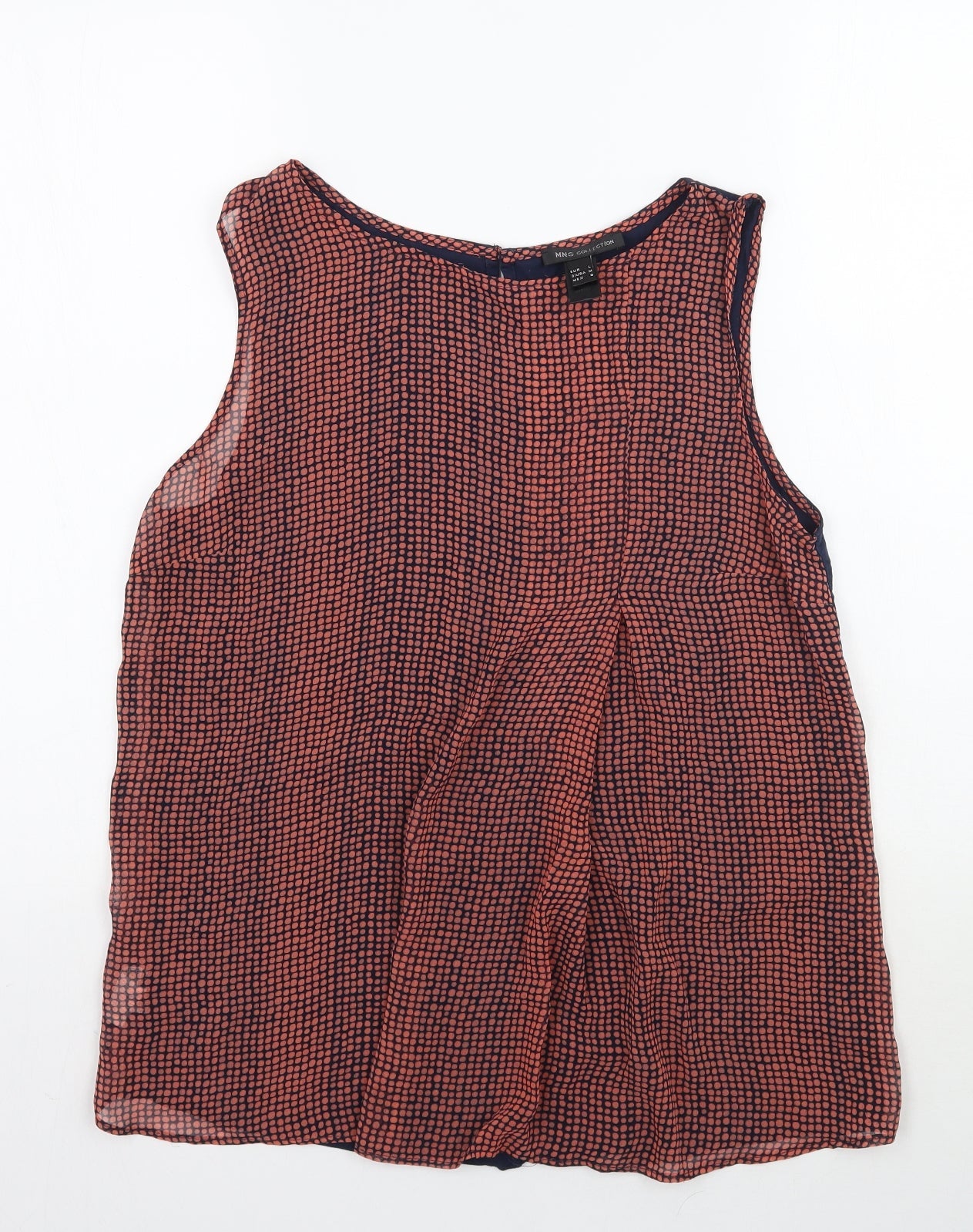 MNG Womens Pink Polka Dot  Basic Tank Size L