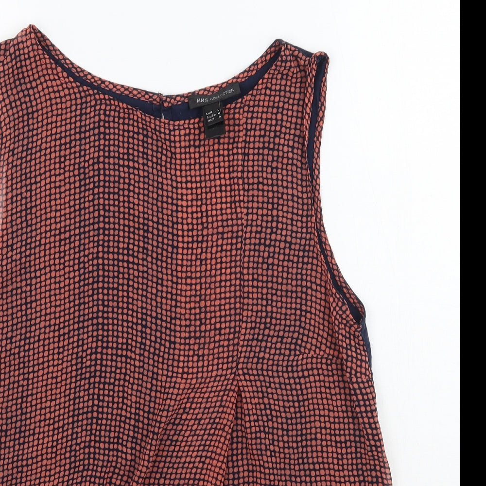 MNG Womens Pink Polka Dot  Basic Tank Size L