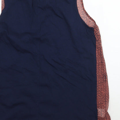 Mango Womens Pink Polka Dot  Basic Tank Size L