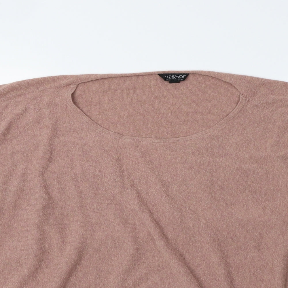 Topshop Womens Pink   Pullover Jumper Size 12