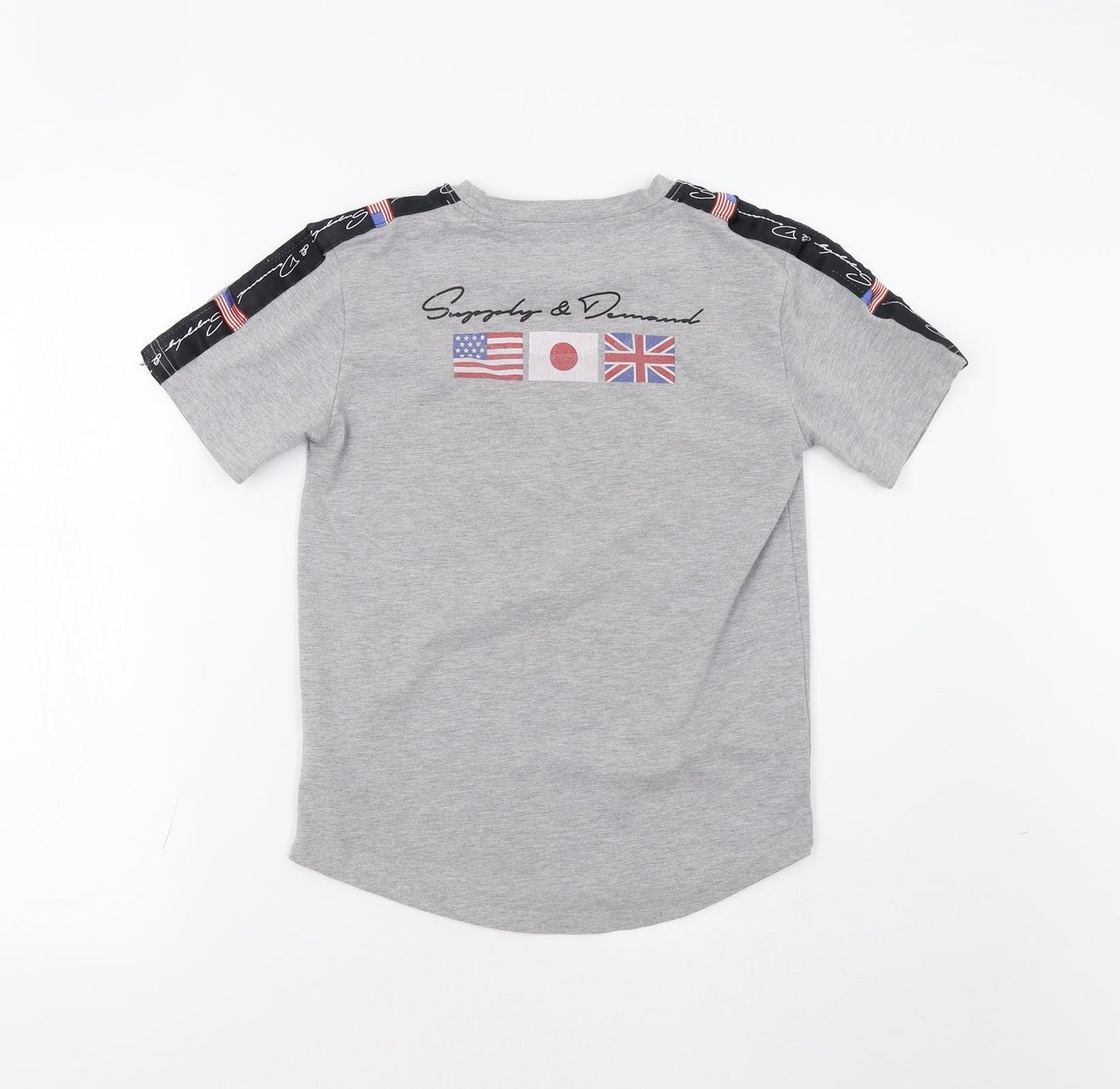 Supply & Demand Boys Grey   Basic Polo Size 10-11 Years