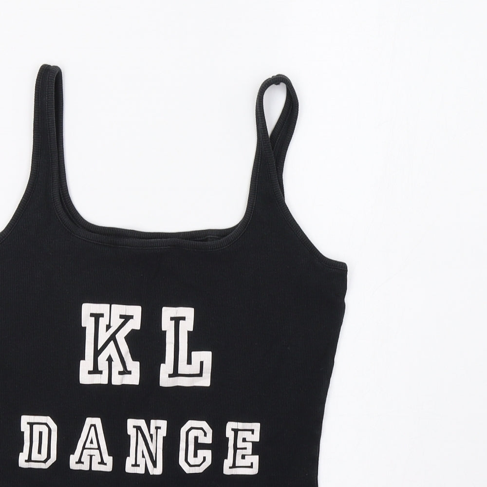 NEXT Womens Black   Basic Tank Size 8  - Dance