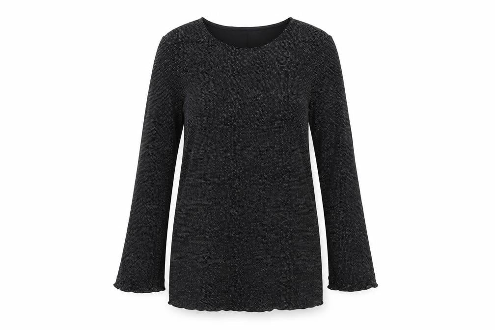 H&M Womens Black   Basic Blouse Size L
