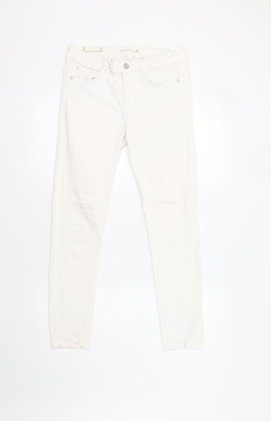 Xara Womens White   Skinny Jeans Size 10 L29 in