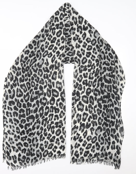 Preworn Womens Grey Animal Print   Scarf