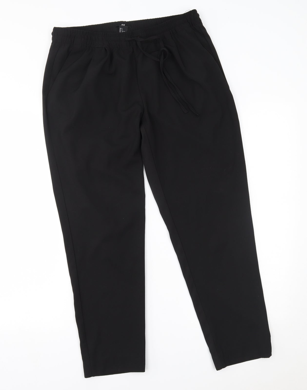 H&M Womens Black   Trousers  Size S L27 in