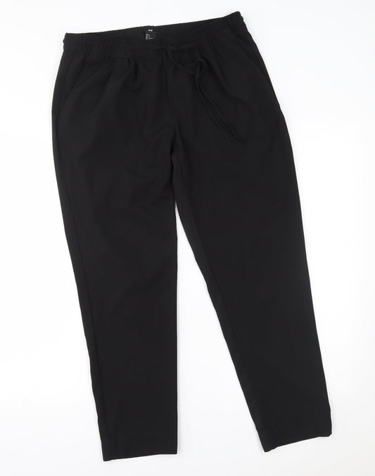 H&M Womens Black   Trousers  Size S L27 in