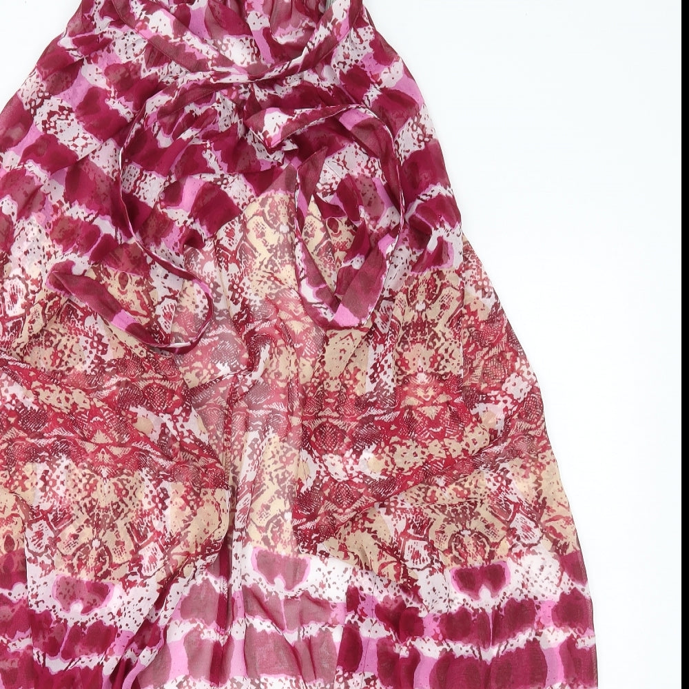 ASOS Womens Pink Striped  Wrap Blouse Size 10  - swim cape