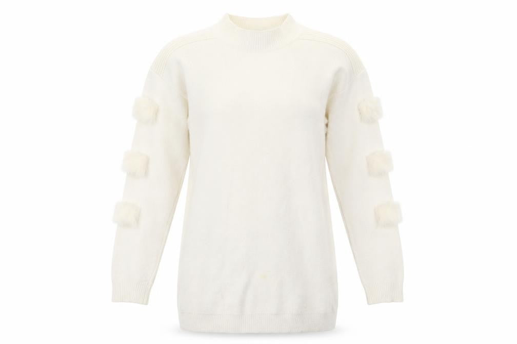 TU Womens White   Pullover Jumper One Size