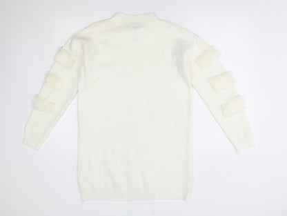 Tu Womens White   Pullover Jumper One Size